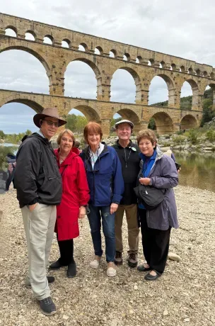Group travel at Pont du Gard, France — reunions, clubs, and faith group tours